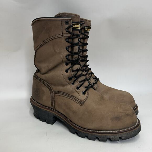 Red Wing 2292 Steel Toe Gore-Tex Logger Boots “Grey Brown” main image 10